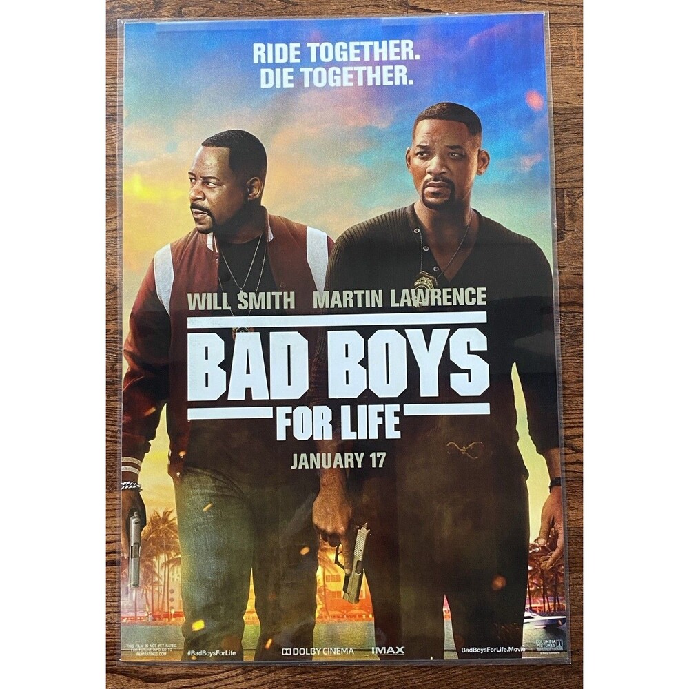Bad Boys For Life 2020 Movie Poster 34 1/2" LAMINATED Movie Poster